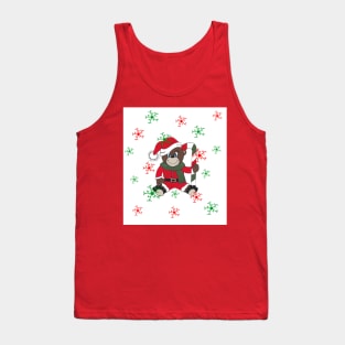 MERRY Christmas Teddy Bear Tank Top